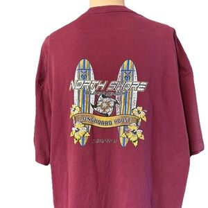 Vintage 90’s North Shore Surf Shop Longboard House Hawaii Shirt Size 2XL
